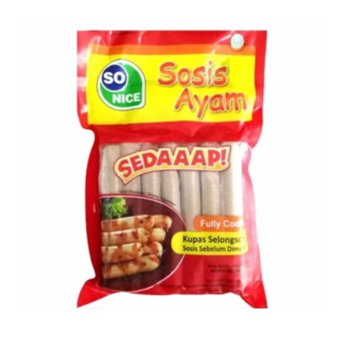 

So Nice Sosis Ayam Sedaaap 375Gram