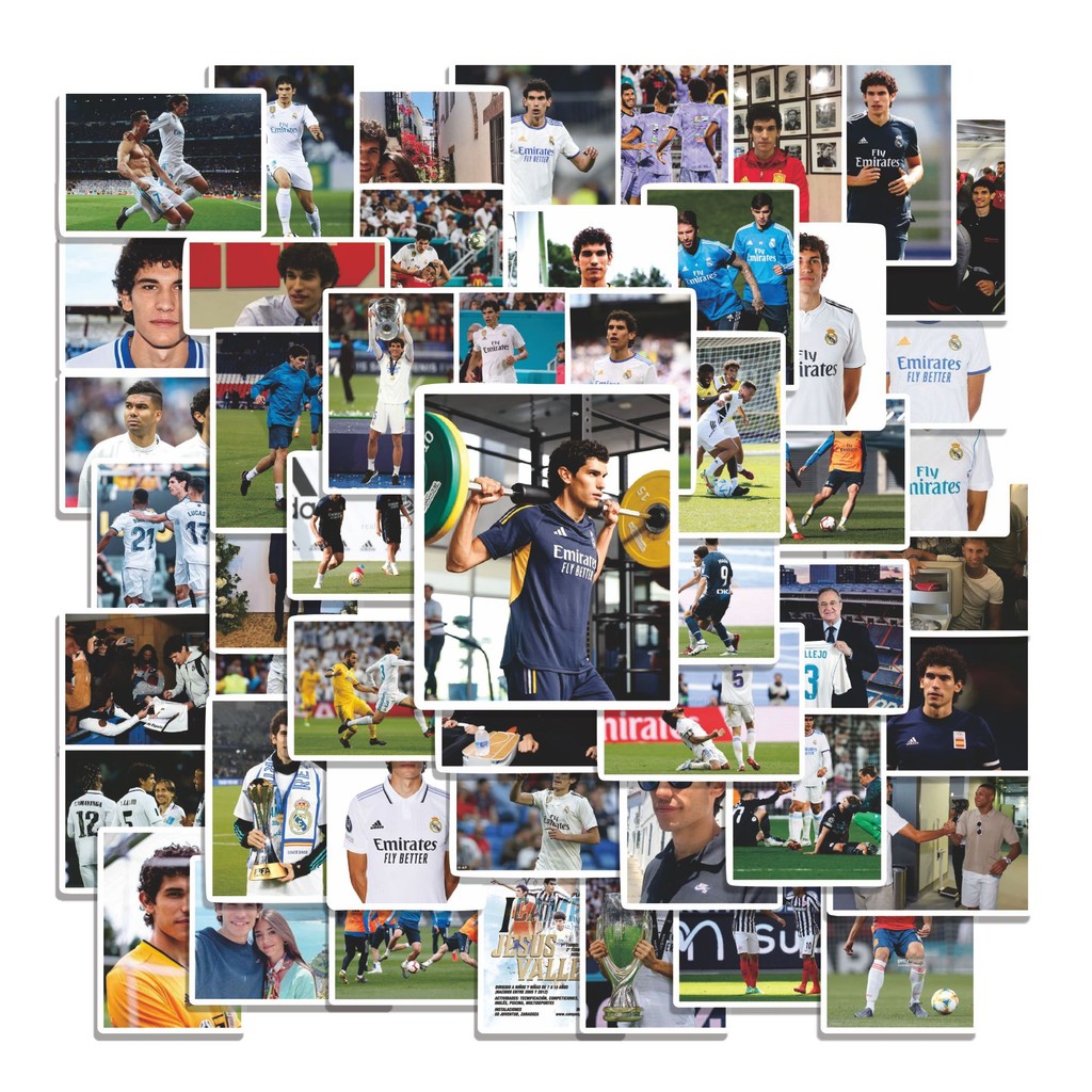 

COD 50 Pcs Stiker RM Jesús Vallejo V2 Lucu Anti Air Untuk Dekorasi Notebook Sepeda Skateboard Handphone DIY