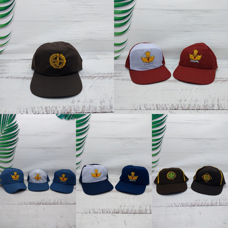 (GAT) Topi Seragam Anak Sekolah SD / SMP / SMA / PRAMUKA / SIAGA kualitas super bagus Topi Sekolah S