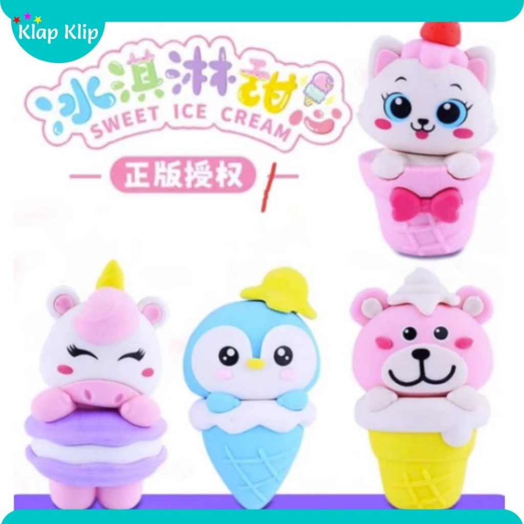 

SWEET ICE CREAM ERASER QH-8436