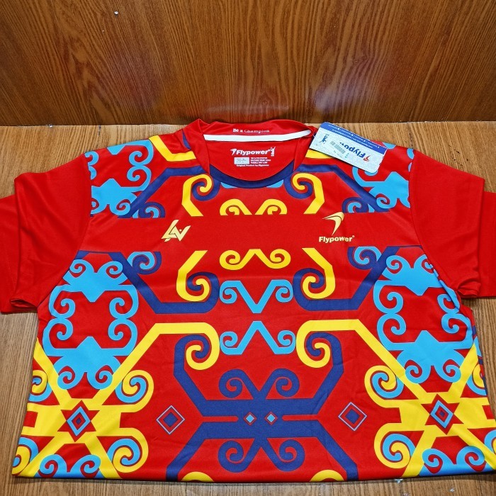 Kaos Badminton FLYPOWER RIO GOLD C2 (Red) 100% ORIGINAL