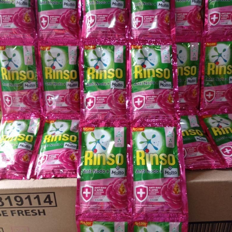 44pcs Rinso Cair seribuan jumbo Renceng sachet Rinso Liquid 40gr  sabun [NEW] - MG77 SEMBAKO