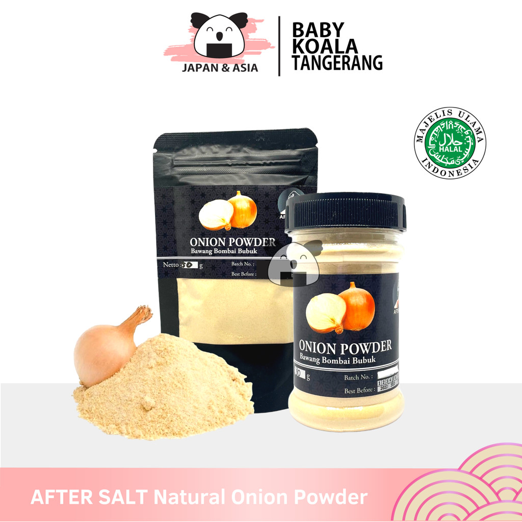 

AFTER SALT Natural Onion Powder Bombay Bubuk 50 g | Bawang Bombai - BKT