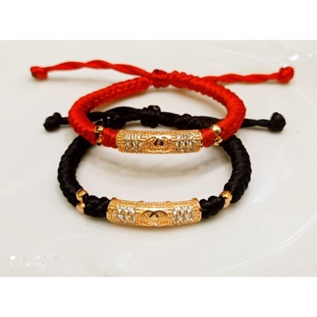 Gelang Tali Serut Unisex Liontin Xuping Motif Chanel
