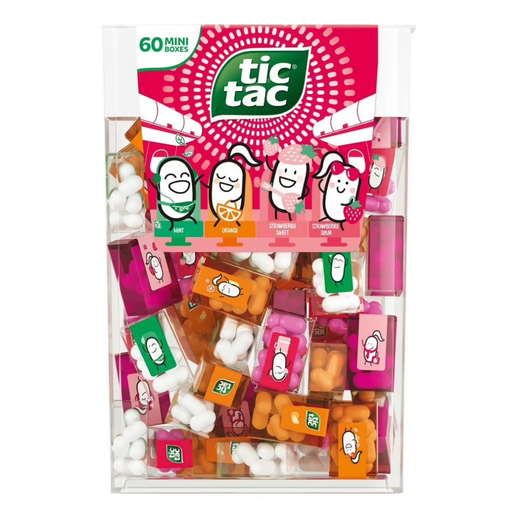 

Permen TIC TAC Lilliput Strawberry Mixed 228gram isi 60 Mini Boxes