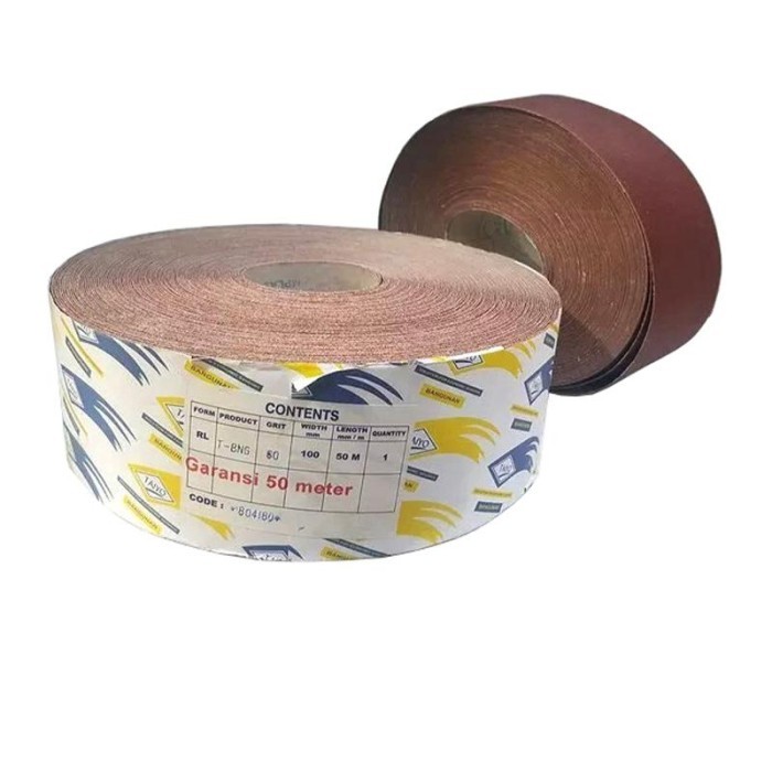 Taiyo Amplas Roll Meteran Halus Grit 400 / Amplas Kain / Amplas Bangunan - 1 Meter