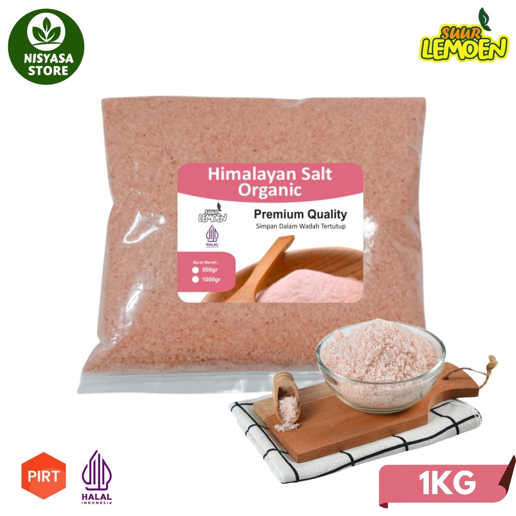 

Garam Himalaya Organik 1 KG Himalayan Pink Salt by Suur Lemoen