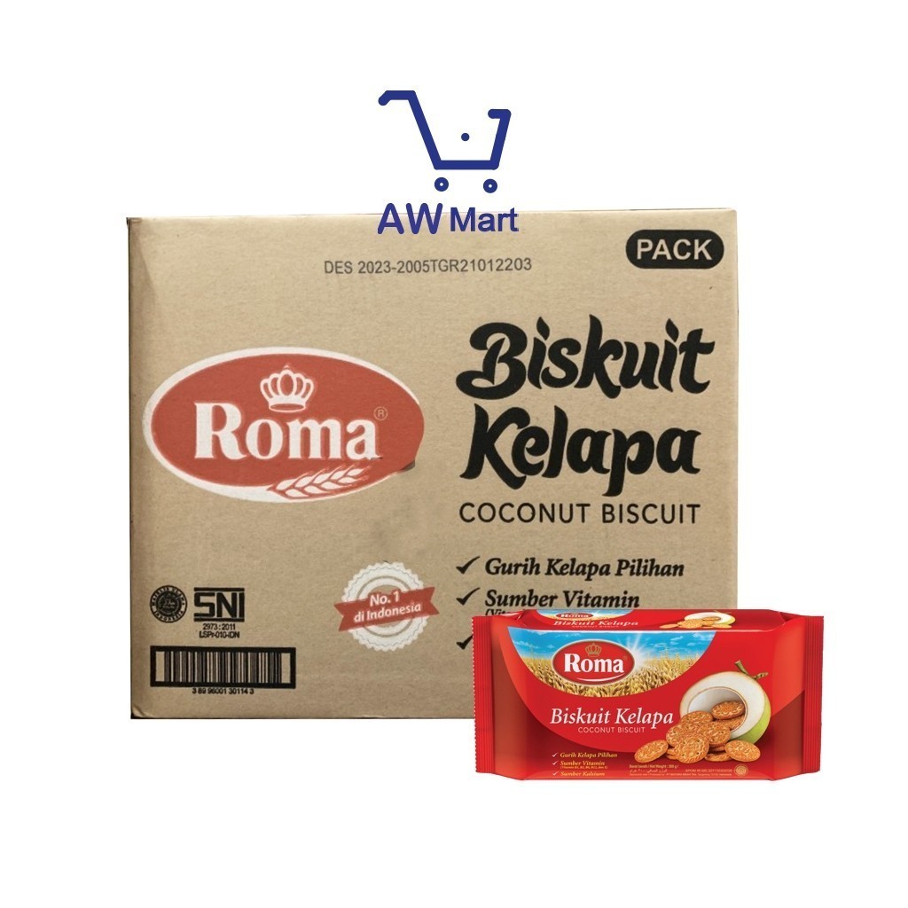 1 DUS ROMA KELAPA 300 GRAM MERAH