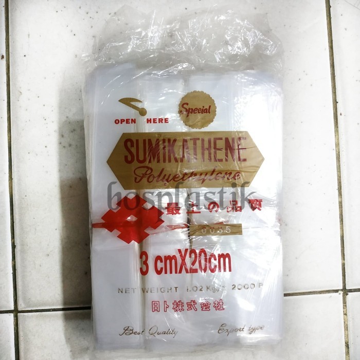 

Plastik Es lilin/mambo PE Sumikathene Uk 3x20 (1 kg)