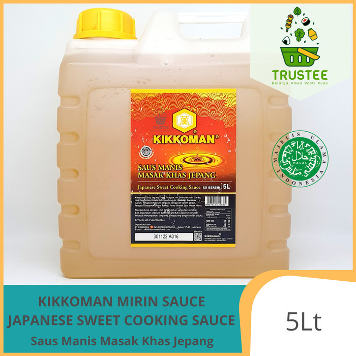 

Kikkoman Japanese Sweet Seasoning Sauce / Saus Masak Mirin Halal 5 Liter