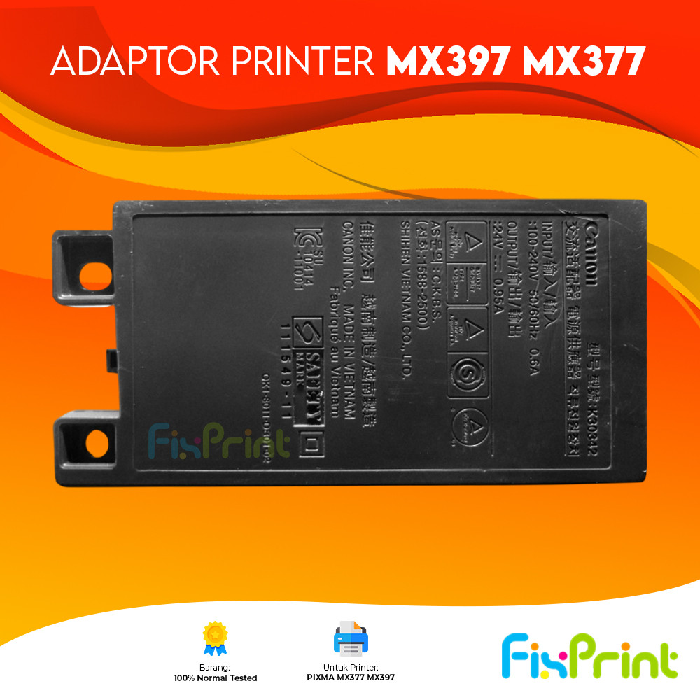 Adaptor Bekas Canon MX397 MX377 Power Supply Canon MX397 MX377