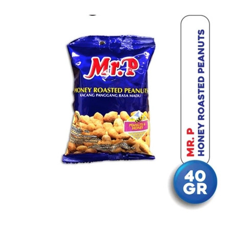 

MR.P Honey Roasted Peanuts 40 Gr Kacang Rasa Madu