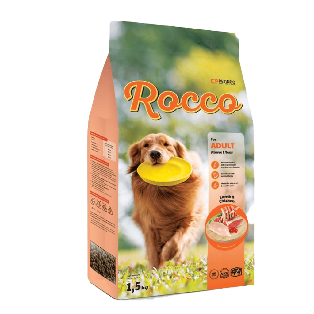 rocco dog adult 1.5kg dry food dog