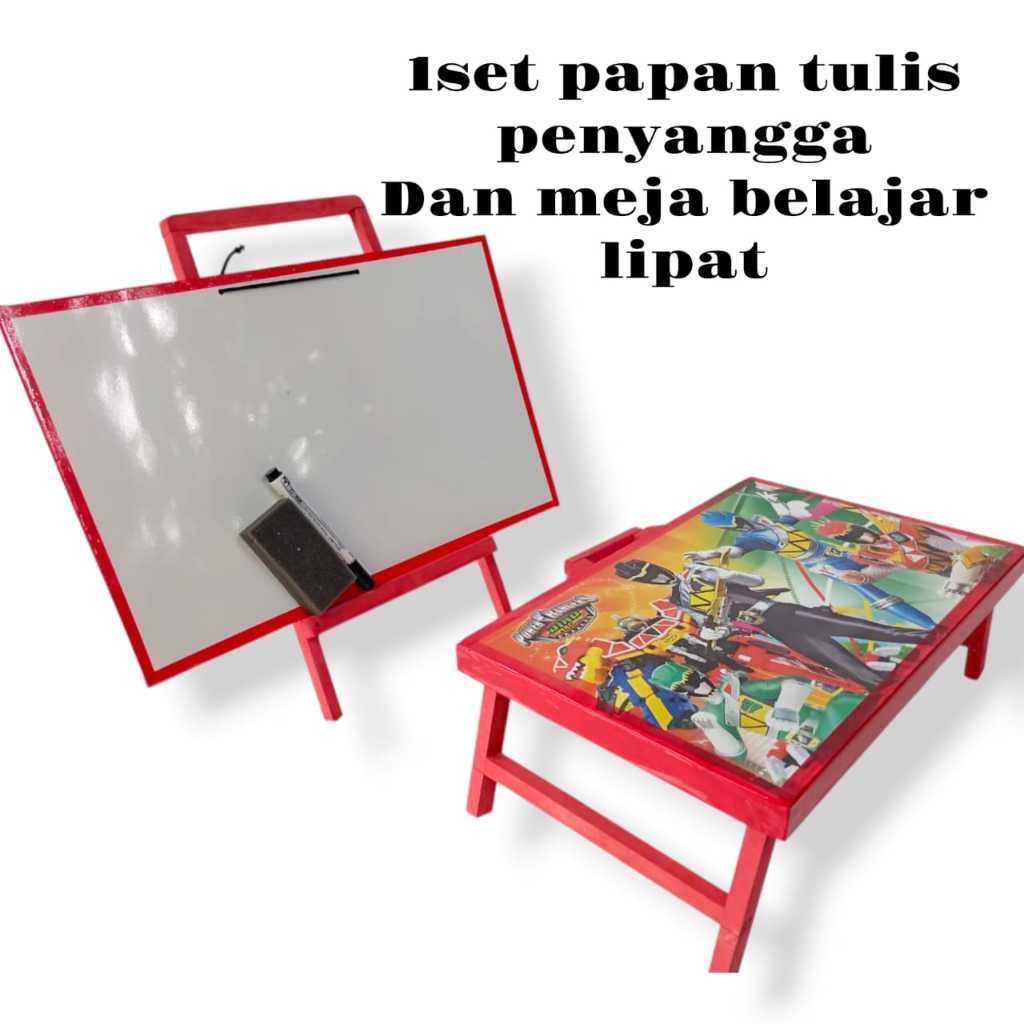

satu paket alat belajar tulis anak/papan tulis anak dengan penyangga/1set alat tulis meja belajar dan papan tulis penyangga