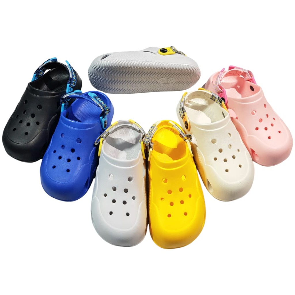 OS Luofu Sandal Bakpau Anak Cewe Cowo Unisex Import Empuk Ringan E8112E01 (AX2)