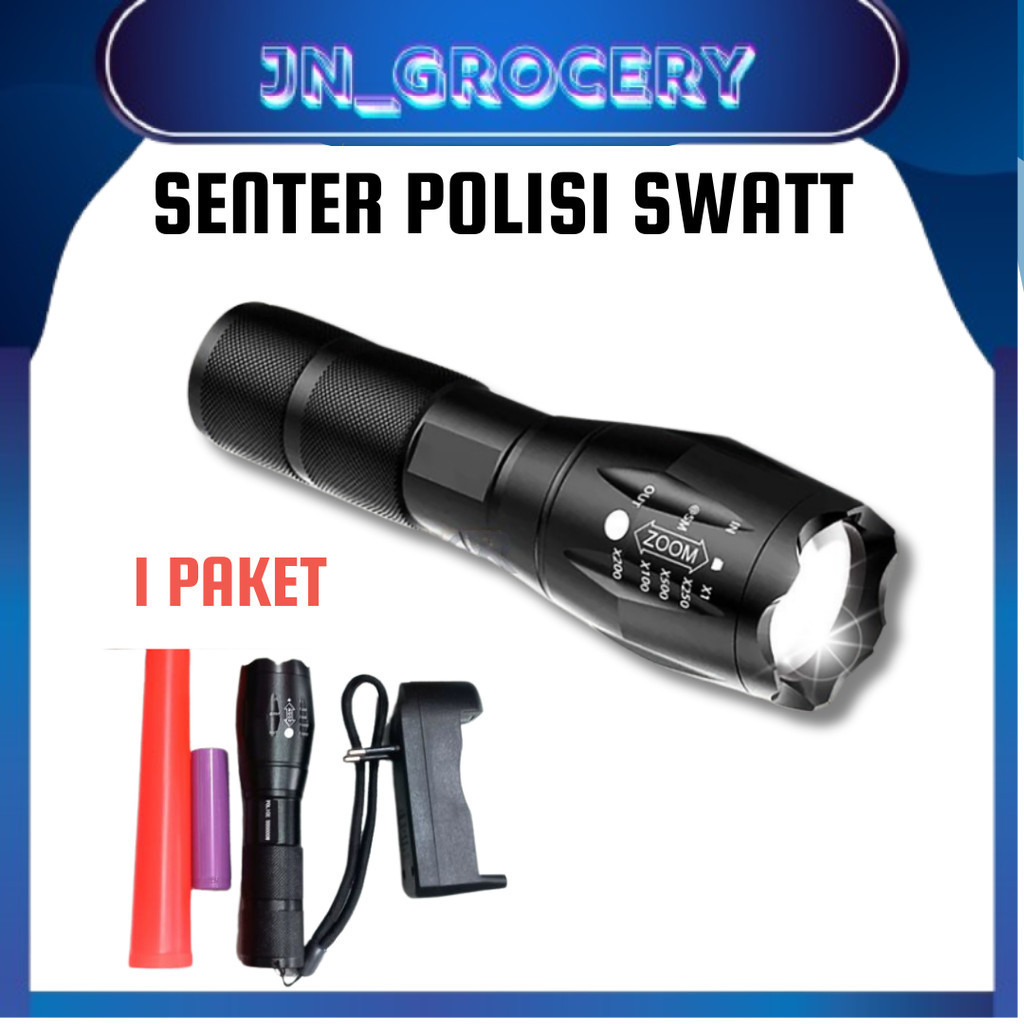 SENTER POLISI SWAT WATERPROOF