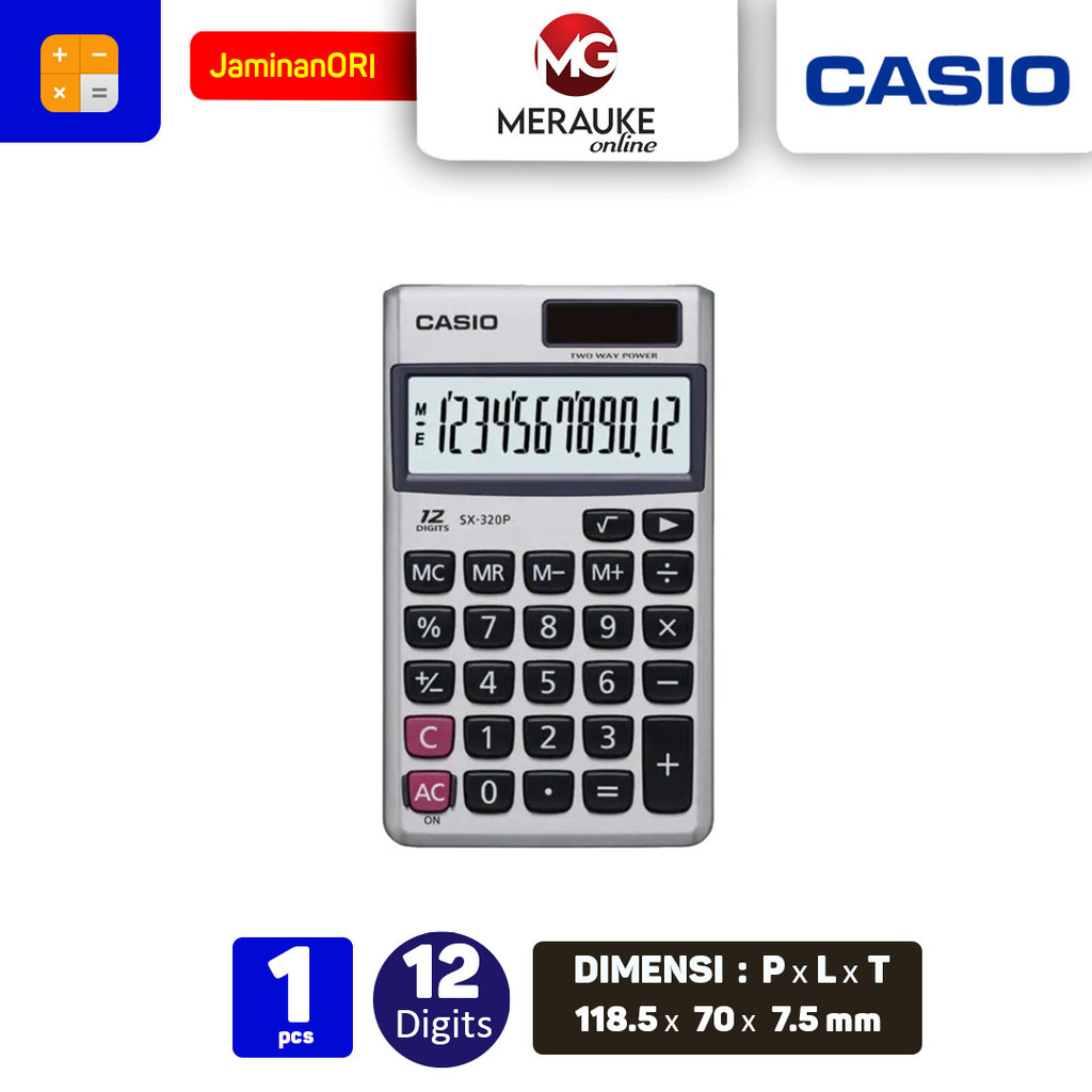

Calculator CASIO SX-320P 12 Digits
