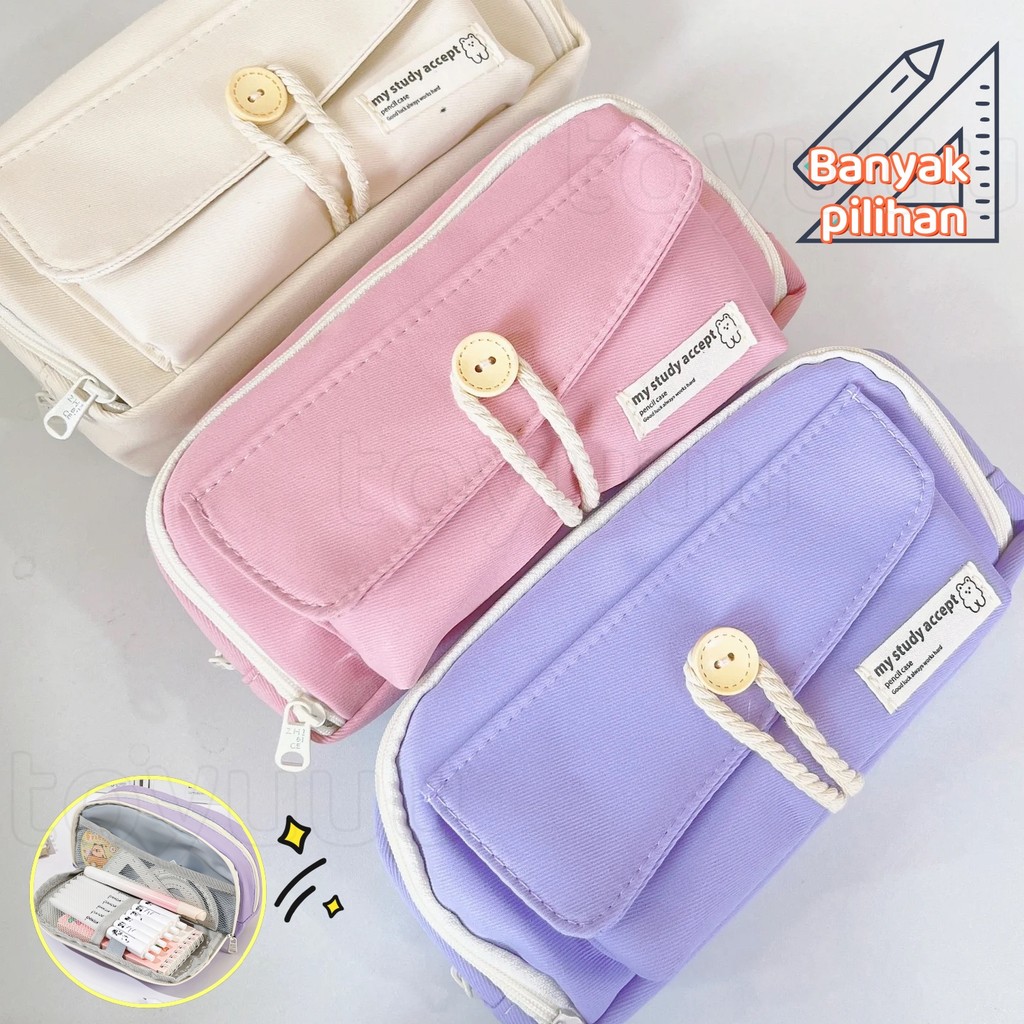 

Kotak Pensil Kawaii Kapasitas/ Besar Kotak Penyimpanan Kotak Pensil Kapasitas Besar/ Tas Rautan Pensil/ Tas Pensil Kain/ Alat Tulis Siswa/