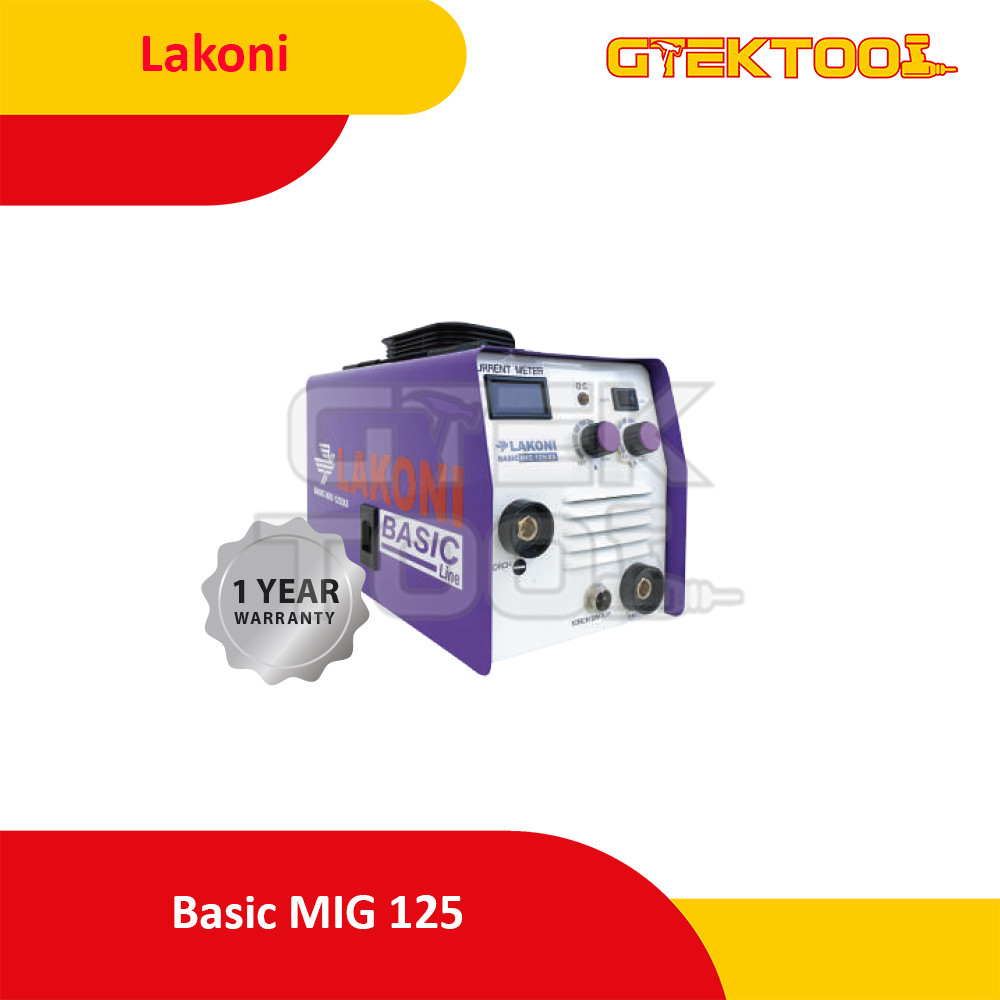 Lakoni Basic MIG 125 IXR Mesin Travo Las IGBT MIG Gasless MMA TIG Lift