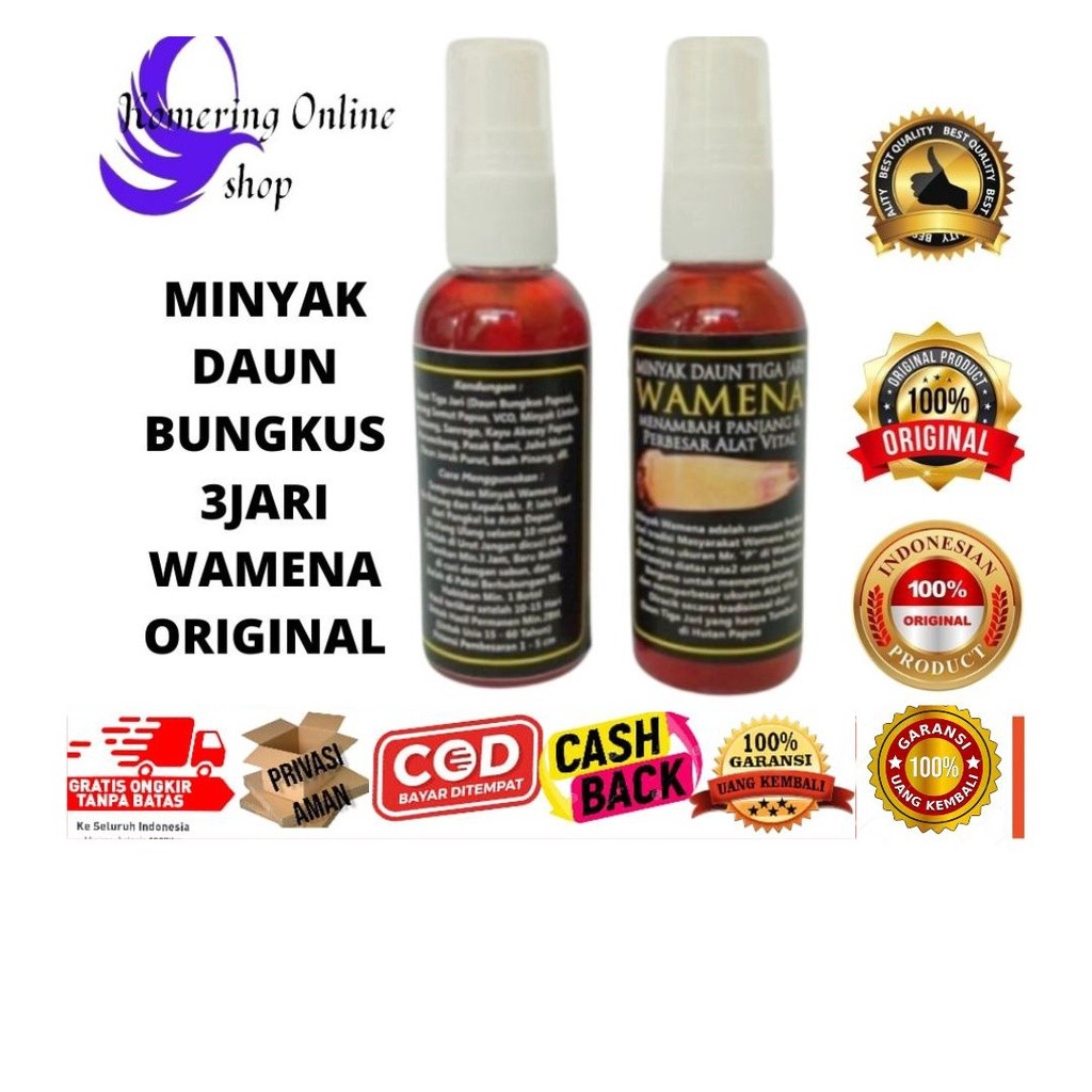 [ HERBALSTORE} MINYAK WAMENA DAUN 3JARI ORIGINAL