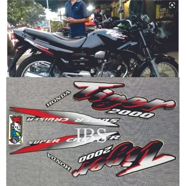 TIGER MERAH PUTIH 2000 STRIPING STANDAR HONDA POLET