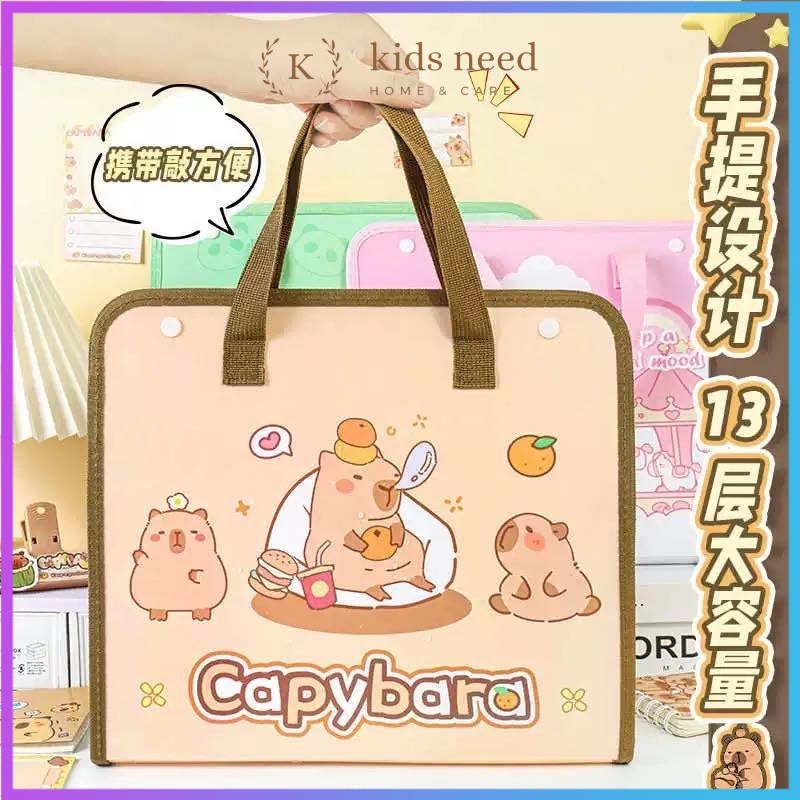 

cute document file folder map organ bag karakter labubu Tas file Handle Anti Air Multi Layer Folder Tas File 13 Sekat Map Tas Dokumen A4 Folder