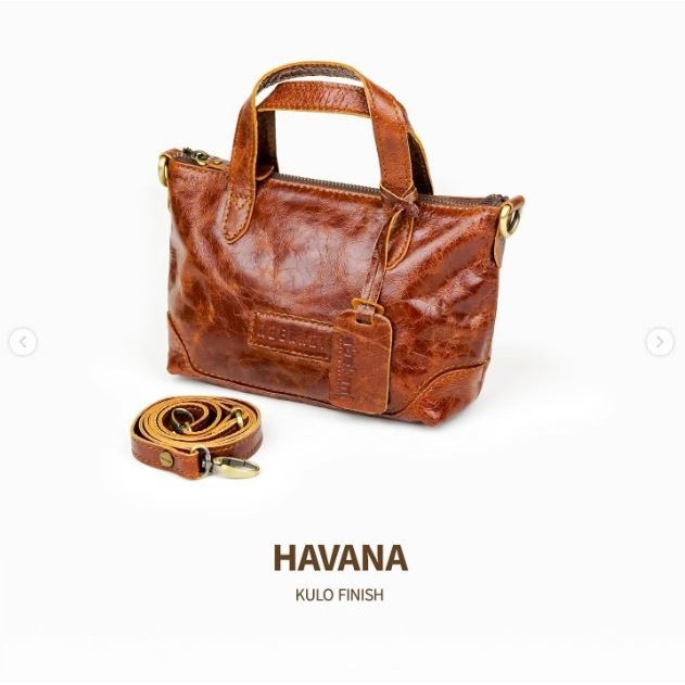 ✔HST.H✔ - TERLARIS Tas Kulit Wanita Abekani / Bleecker Mini - Havana Kulo