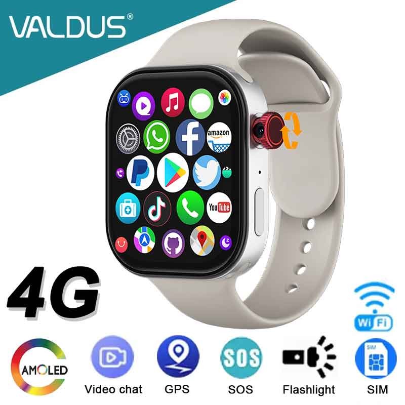 4G Smartwatch Men Women 2.13-inch AMOLED WIFI GPS SOS NFC With HD Camera Long Battery Life Fitness S