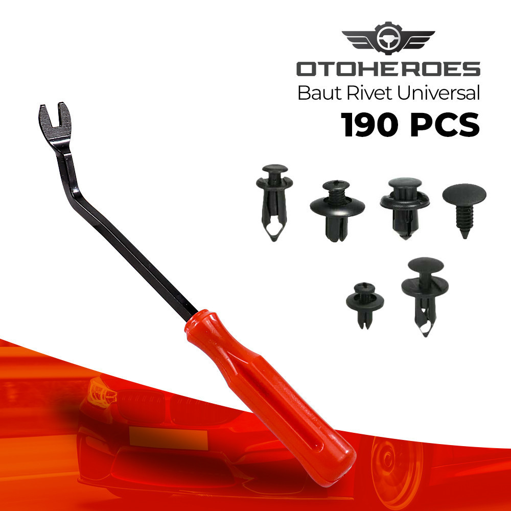 

- OTOHEROES Baut Rivet Universal Car Pin Fasteners Clip 190 PCS - RV031 -