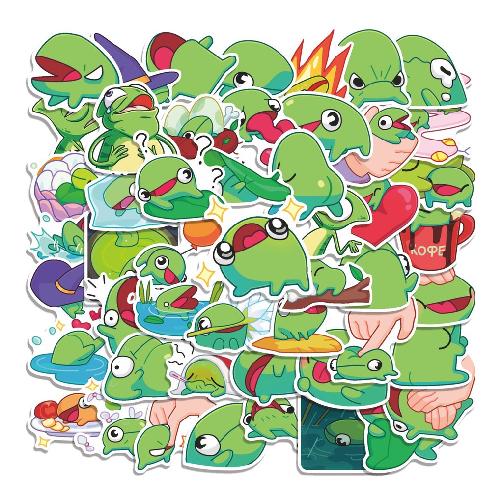 

COD 50 Pcs Stiker IK Lucu Anti Air Untuk Dekorasi Notebook Sepeda Skateboard Handphone
