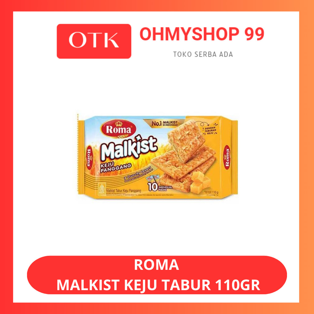 

ROMA Crackers Malkist Keju Tabur 110gr