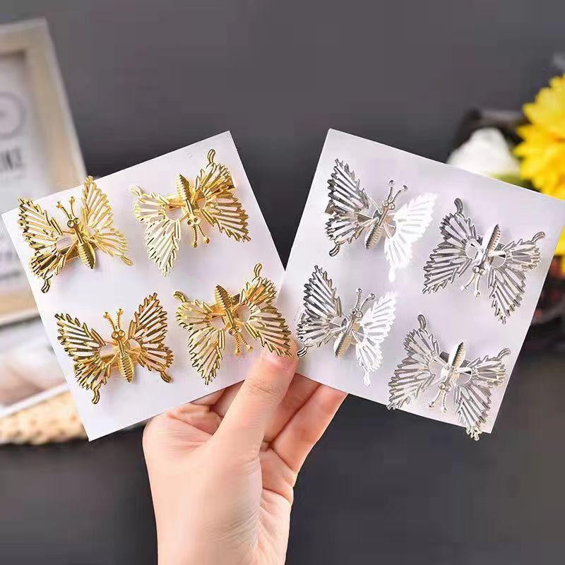 CG JEPIT RAMBUT KUPU KUPU BERGERAK JEPITAN HAIRCLIP LUCU MODEL KUPU GOLD SILVER JEPIT RAMBUT ANAK
