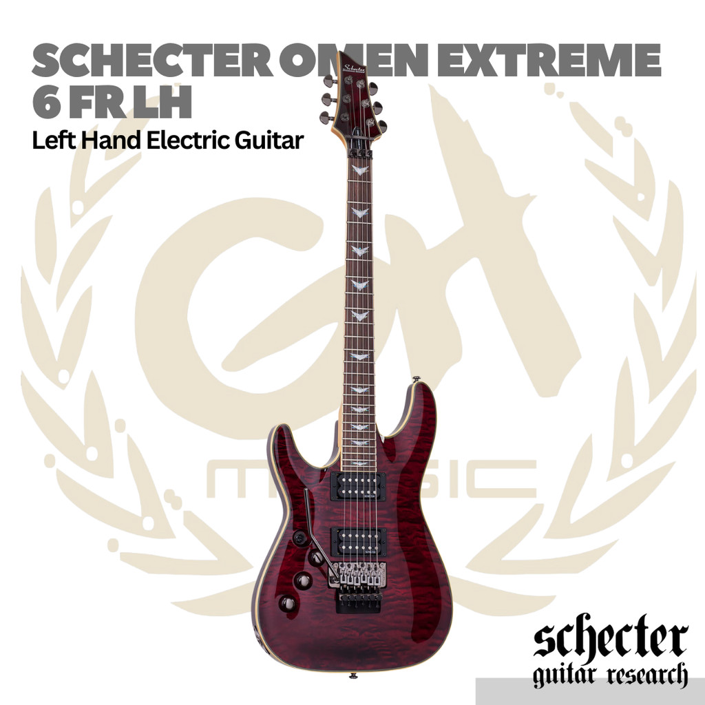 Schecter Omen Extreme 6 Floyd Rose FR Left Handed Electric Guitar | Gitar Elektrik Kidal