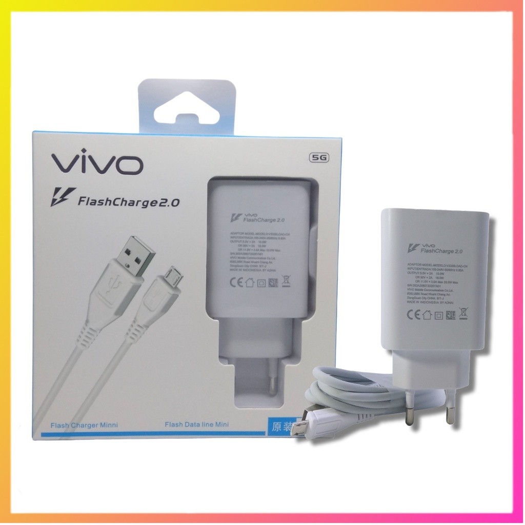 Charger Vivo 33W V3330 Micro USB Charger Vivo 33W Micro  Fast Charging V3330