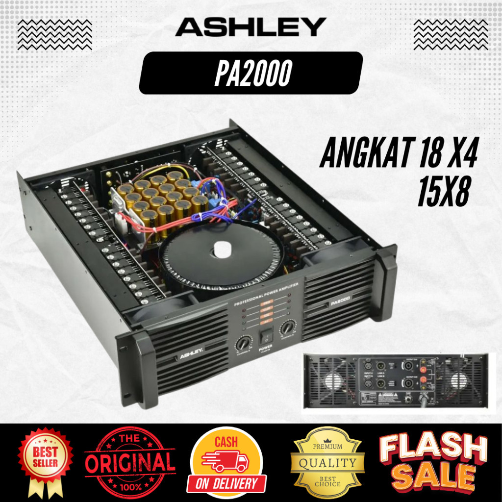 Power Amplifier Ashley PA 2000 Class GB