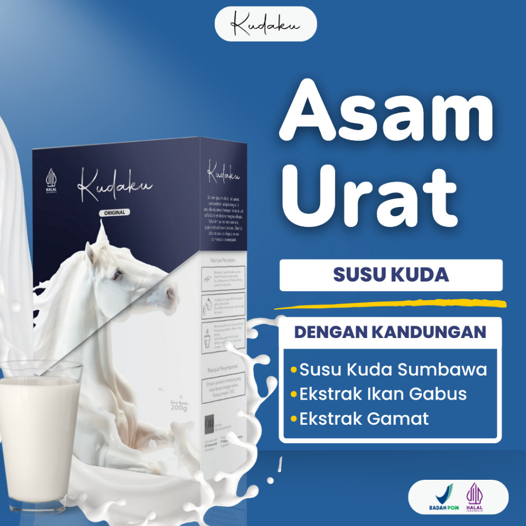 

Kudaku Susu Kuda Liar Sumbawa Asli Obat Herbal Asam Urat Rematik Nyeri Sendi Tulang Jantung 200 Gram