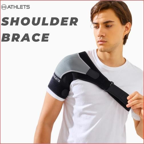 SHOULDER BRACE ATHLETS Deker Penyangga Bahu Pria Wanita Anti Cidera / Decker Support Pelindung Cider