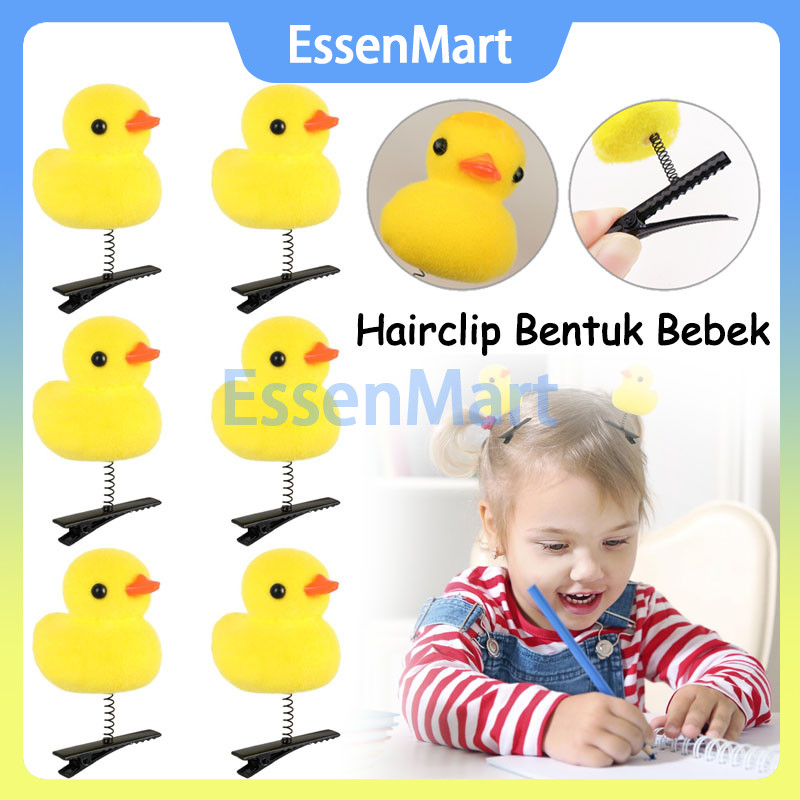 Bebek Jepitan Rambut Anak Lucu Korea / Jepit Bentuk Bebek Jepit Rambut Bayi / Jepit Bentuk Bebek