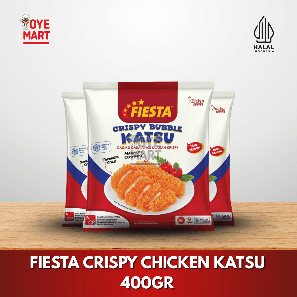 

FIESTA CRISPY CHICKEN KATSU 400GR / BUBBLE KATSU