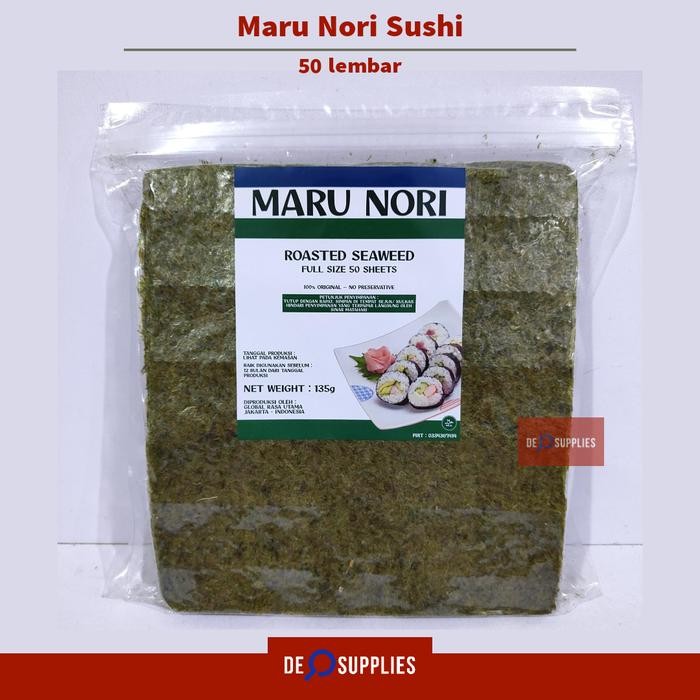 

Sakao Sushi Nori Seaweed Special Grade 50 Sheet Lembar Rumput Laut - Maru Nori