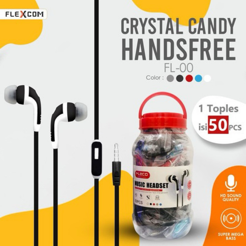 Headset Candy Fleco FL-00 (1Toples=50pcs)
