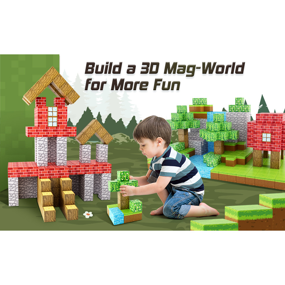 Magnetic Blocks Assembly Magnet Cube Building Blocks Magnetic Large Particle Building Blocks  ildren
