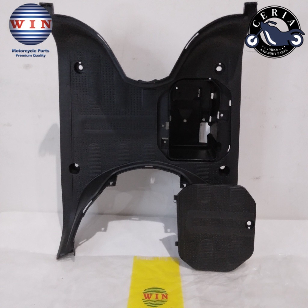 Pijakan Kaki + Tutup Aki Scoopy 110 FI 2017 2018 2019 2020 | footrest atas WIN | bordes injakan moto