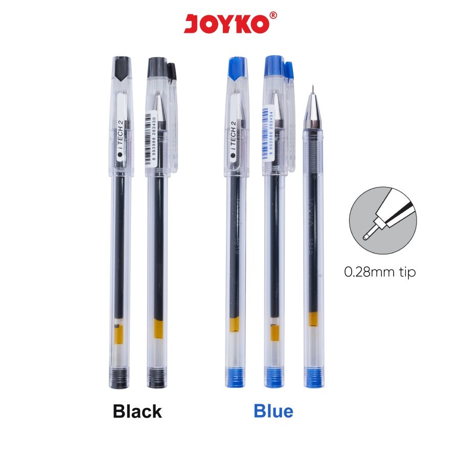 

Gel Pen Pulpen Pena Joyko Gp-266 Itech 2 0.28 Mm
