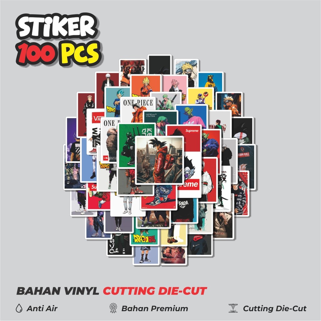 

Terbaru! 50 pcs Stiker Poster Anime Dekorasi Lucu Kreatif untuk Notebook, Skateboard, HP