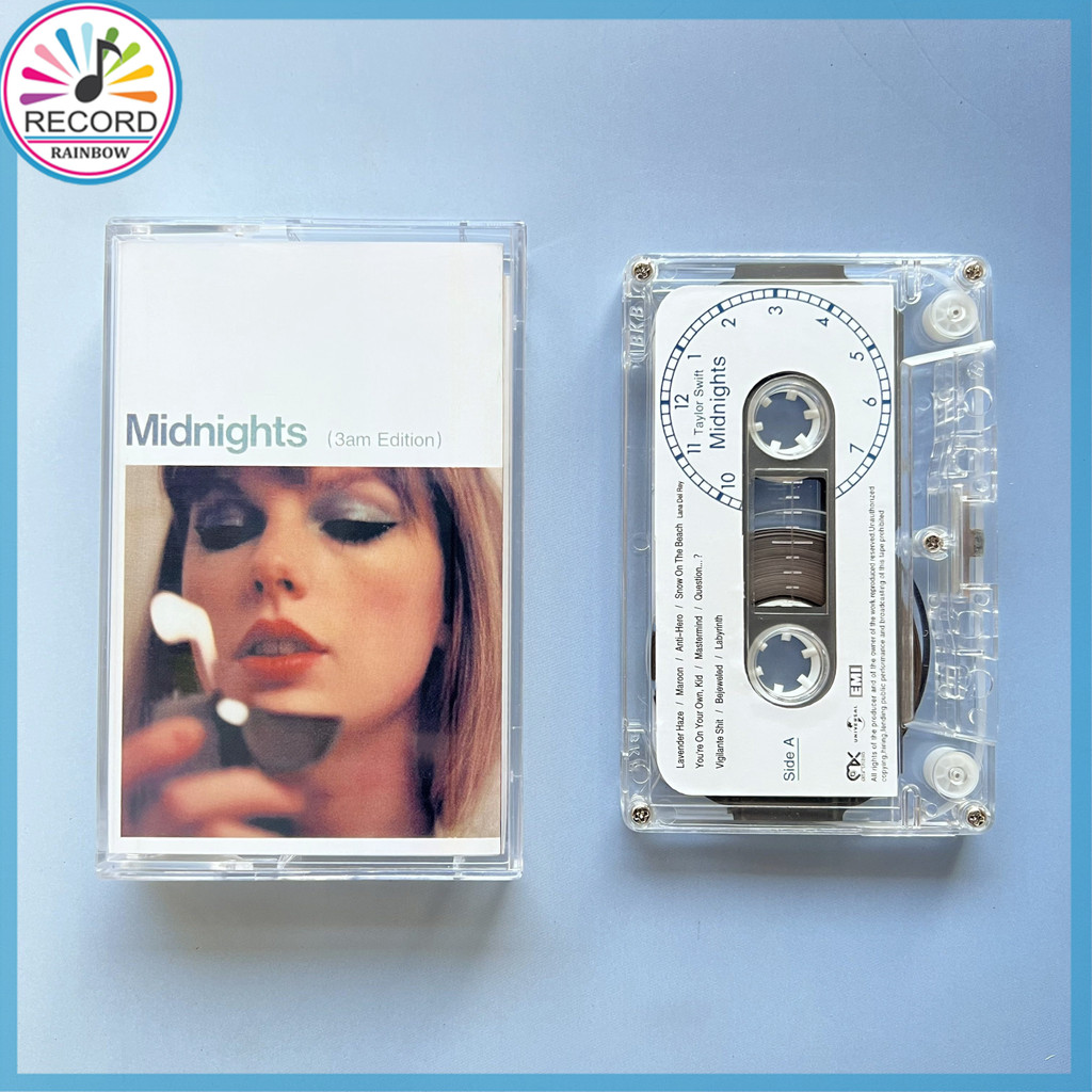 Kaset Pita Taylor Swift Midnights 3 Am Edition Cassette Tape [Tersegel] Terbaru