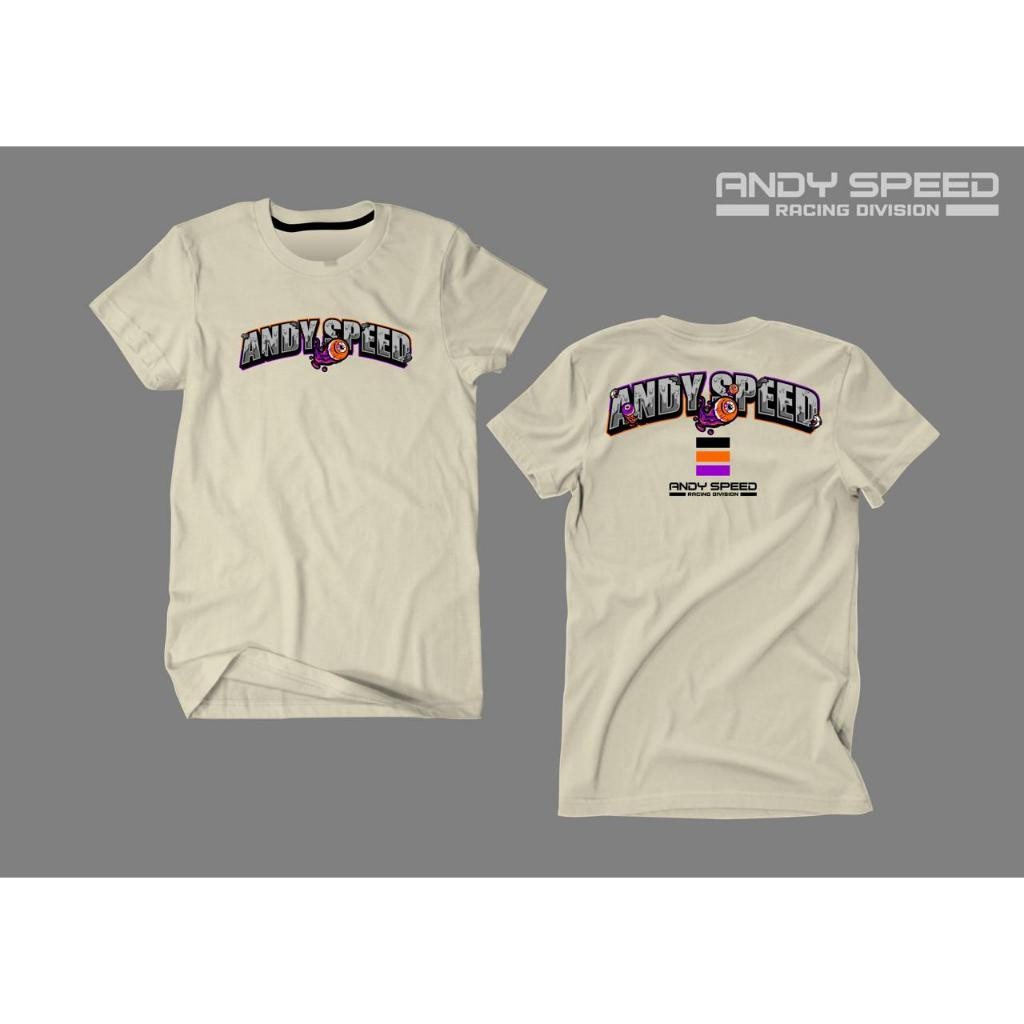 Kaos Racing Andy Speed pria wanita original