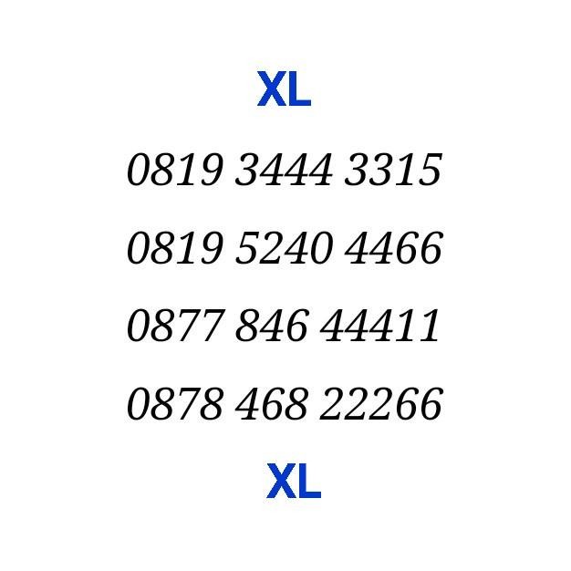Nomor Cantik XL Axis kartu perdana 10 nomer 11 angka 12 digit - XL 12 digit  PROMO 