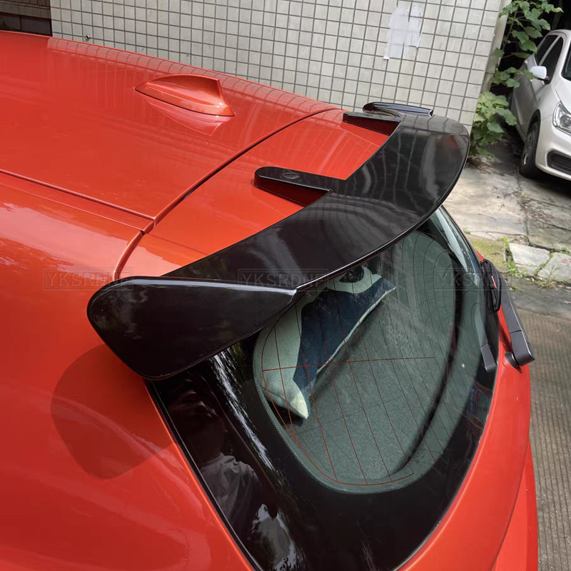 Car Spoiler Universal Fit for F20 E84 F25 CT200 JAZZ MK7 ABS Material Carbon Fiber Racing Sedan Car 