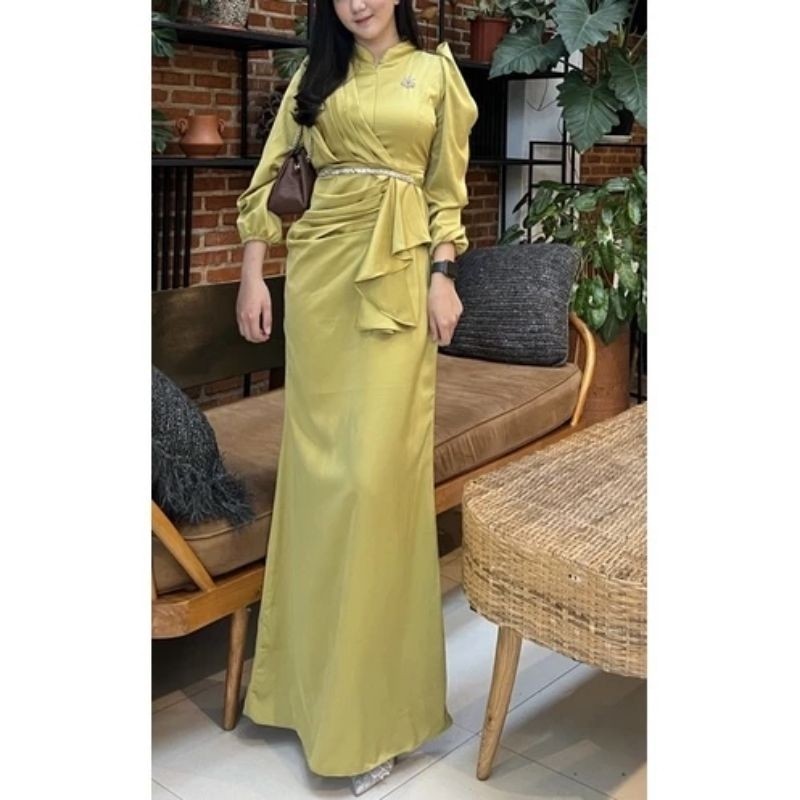 Irish Dress Gratis Bross dan Belt Mewah Kondangan Jumbo Premium